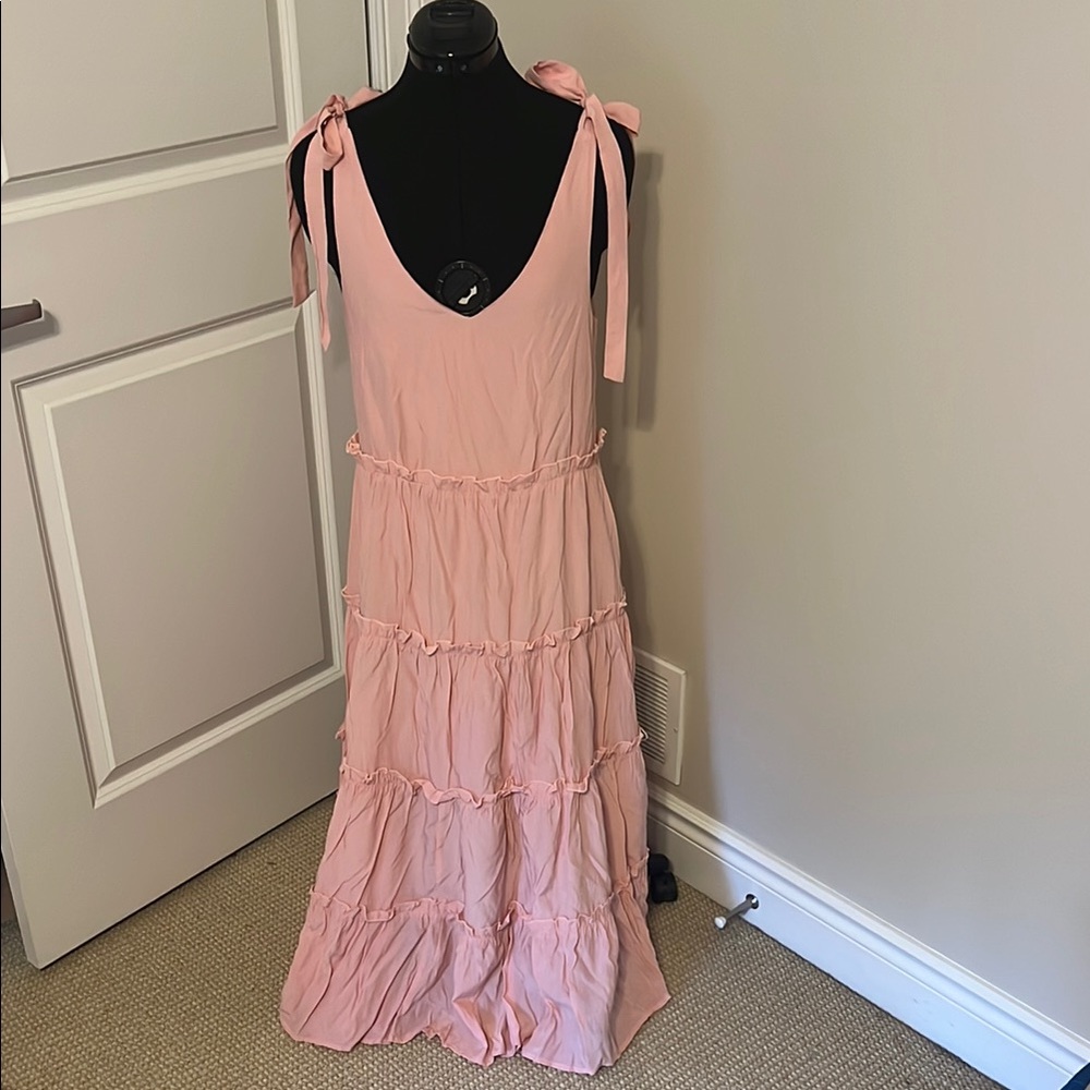 AIDEN Tiered Sundress Maxi Flowing Dress